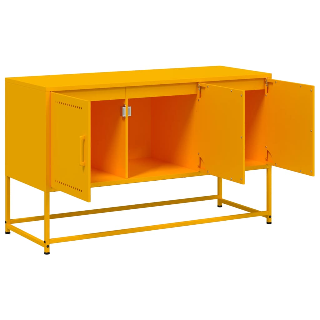 Mobile TV Giallo Senape 100,5x39x60,5 cm in Acciaio - homemem39