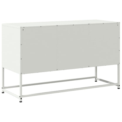 Mobile TV Bianco 100,5x39x60,5 cm in Acciaio - homemem39