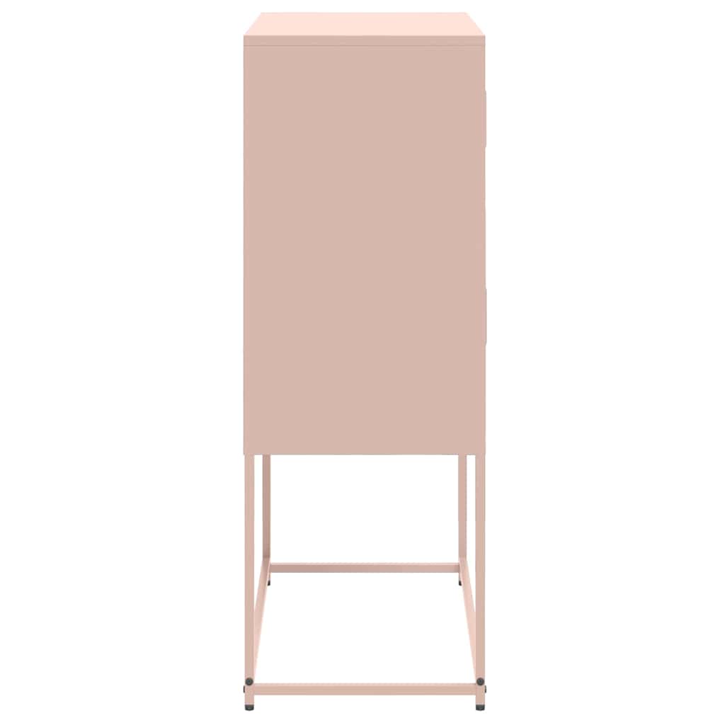 Credenza Rosa 68,5x38,5x107 cm in Acciaio | homemem39