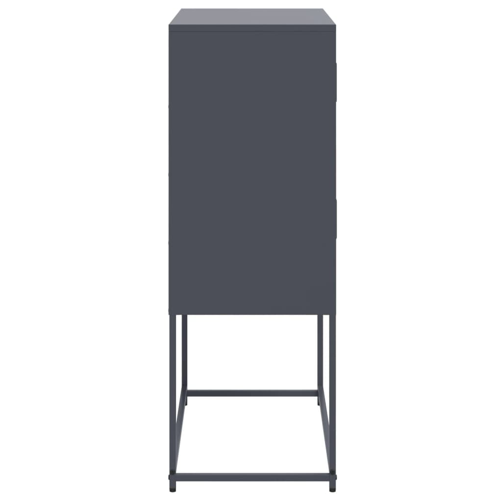 Credenza Antracite 68,5x38,5x107 cm in Acciaio | homemem39