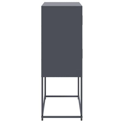 Credenza Antracite 68,5x38,5x107 cm in Acciaio | homemem39