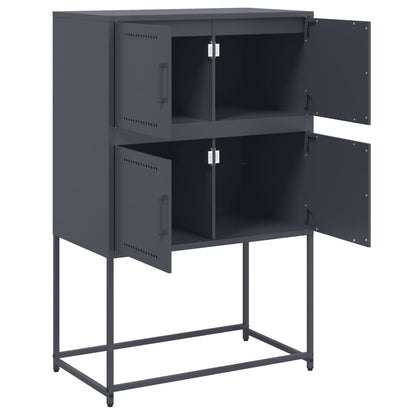 Credenza Antracite 68,5x38,5x107 cm in Acciaio | homemem39