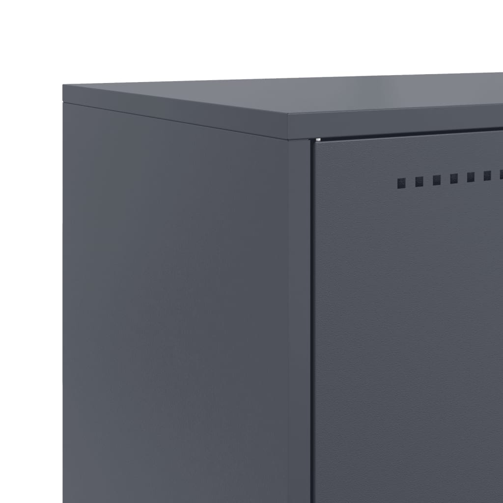 Credenza Antracite 68,5x38,5x107 cm in Acciaio | homemem39