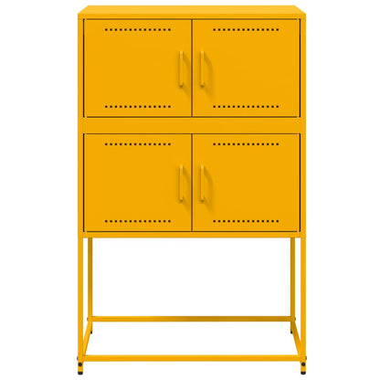 Credenza Giallo Senape 68,5x38,5x107 cm in Acciaio - homemem39