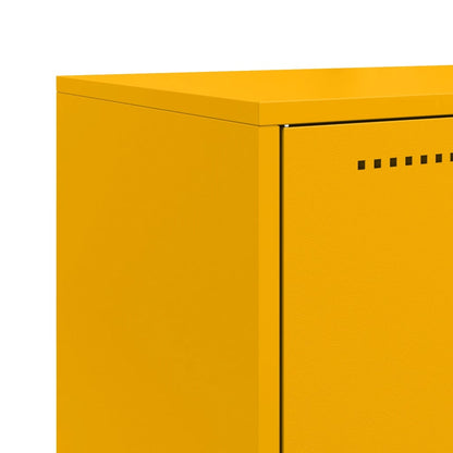 Credenza Giallo Senape 68,5x38,5x107 cm in Acciaio | homemem39