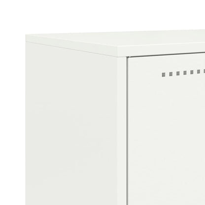 Credenza Bianca 68,5x38,5x107 cm in Acciaio | homemem39