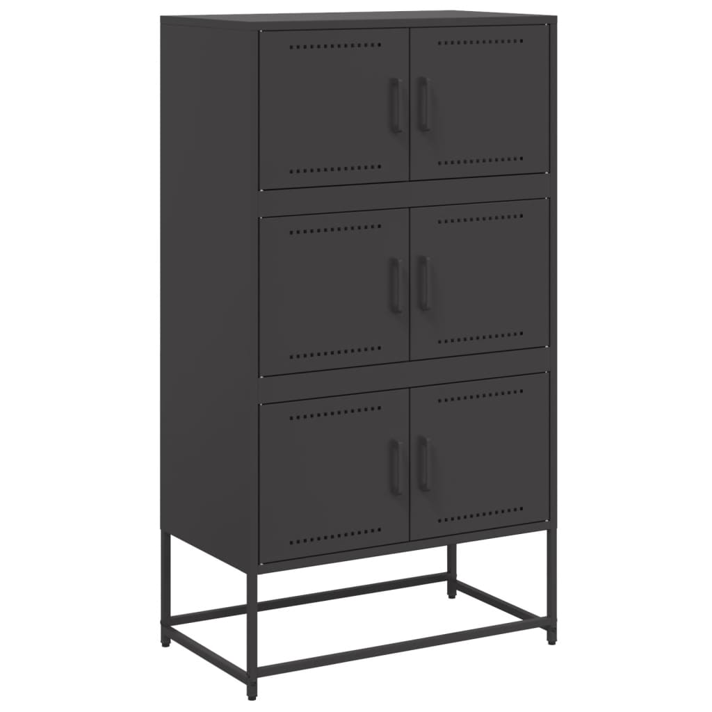 Credenza Nera in Acciaio