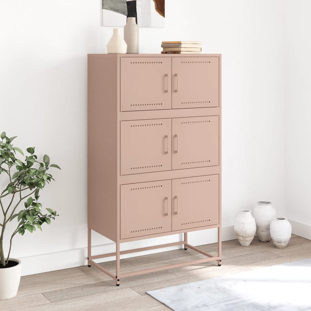 Credenza Rosa 68,5x38,5x123,5 in Acciaio | homemem39