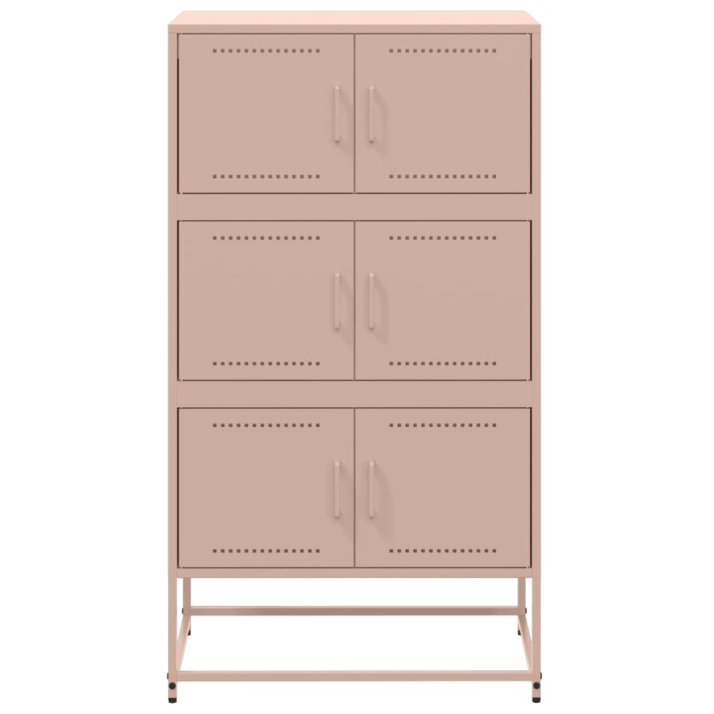 Credenza Rosa 68,5x38,5x123,5 in Acciaio - homemem39