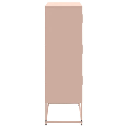 Credenza Rosa 68,5x38,5x123,5 in Acciaio - homemem39