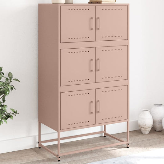 Credenza Rosa 68,5x38,5x123,5 in Acciaio - homemem39