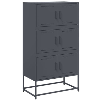 Credenza Antracite 68,5x38,5x123,5 cm in Acciaio | homemem39
