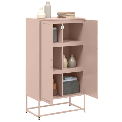 Credenza Rosa 68,5x38,5x123,5 in Acciaio - homemem39