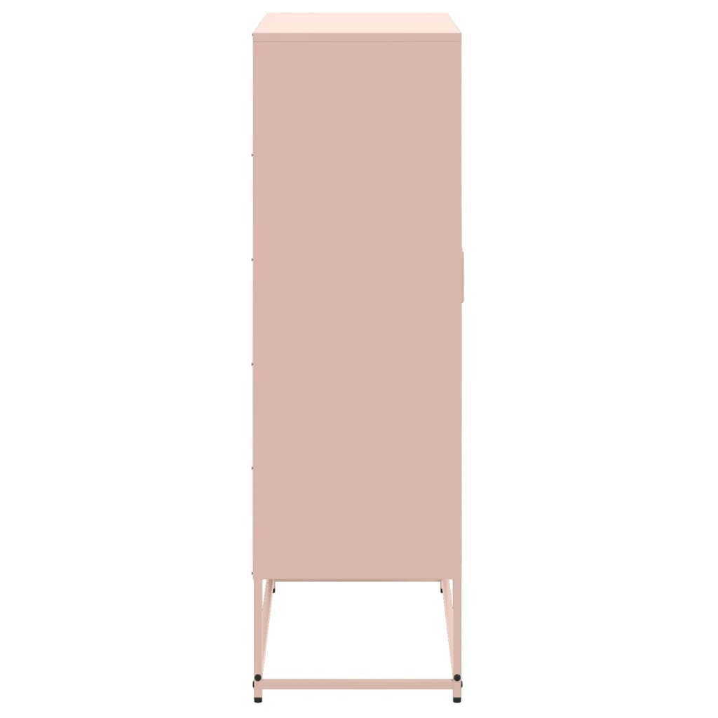 Credenza Rosa 68,5x38,5x123,5 in Acciaio - homemem39