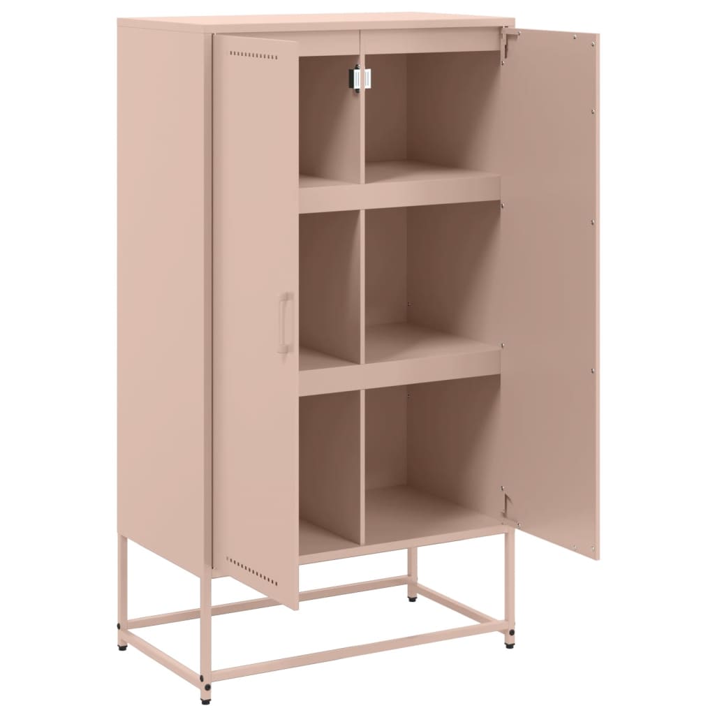 Credenza Rosa 68,5x38,5x123,5 in Acciaio - homemem39