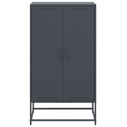 Credenza Antracite 68,5x38,5x123,5 cm in Acciaio - homemem39