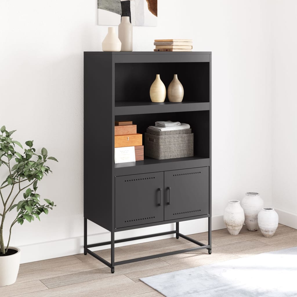 Credenza Nera in Acciaio