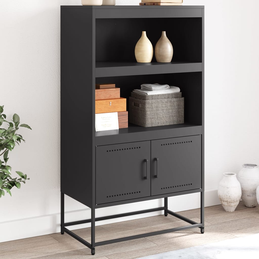 Credenza Nera in Acciaio