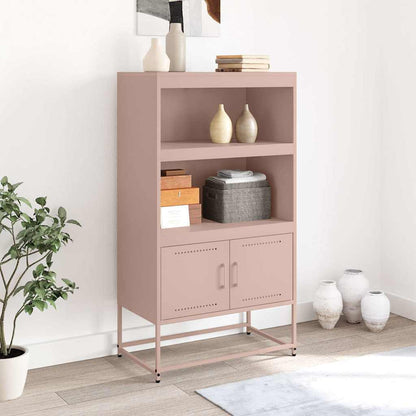 Credenza Rosa 68,5x38,5x123,5 in Acciaio - homemem39
