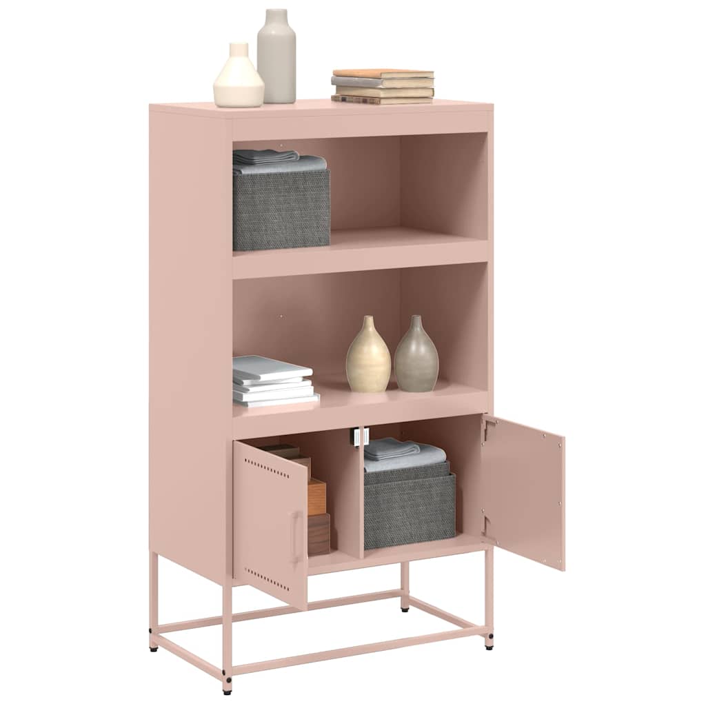 Credenza Rosa 68,5x38,5x123,5 in Acciaio - homemem39