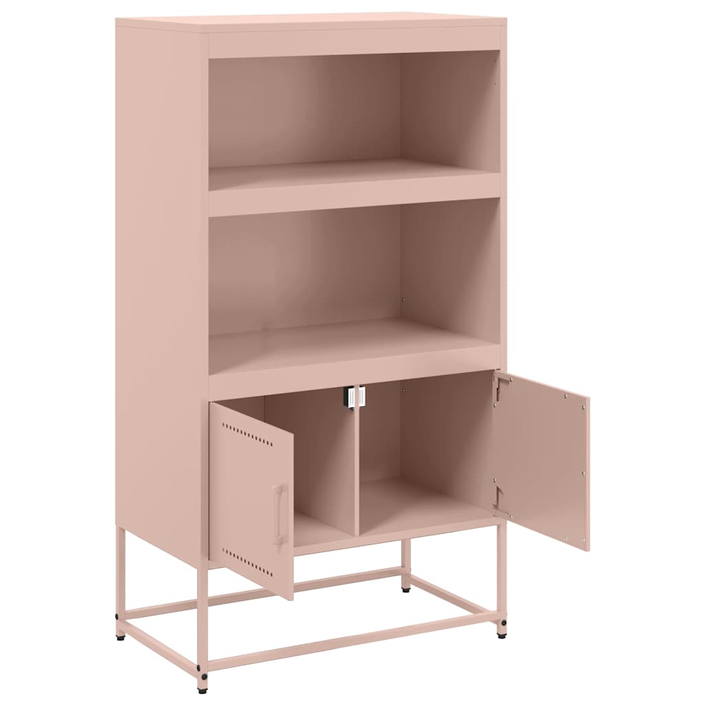 Credenza Rosa 68,5x38,5x123,5 in Acciaio - homemem39