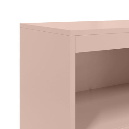 Credenza Rosa 68,5x38,5x123,5 in Acciaio - homemem39