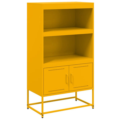 Credenza Giallo Senape 68,5x38,5x123,5 cm in Acciaio - homemem39