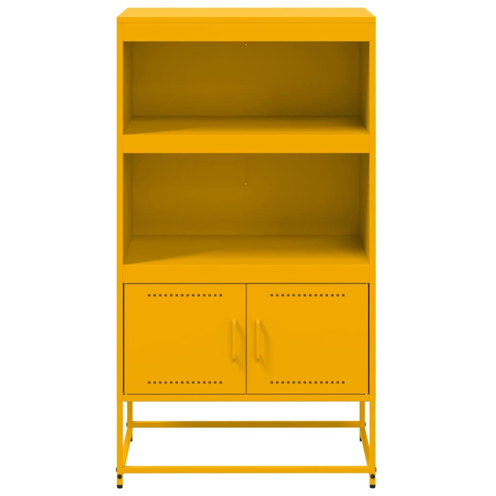 Credenza Giallo Senape 68,5x38,5x123,5 cm in Acciaio - homemem39