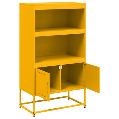 Credenza Giallo Senape 68,5x38,5x123,5 cm in Acciaio - homemem39