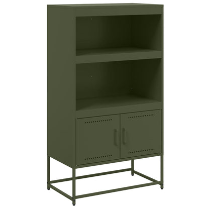 Credenza Verde Oliva 68,5x38,5x123,5 cm in Acciaio - homemem39