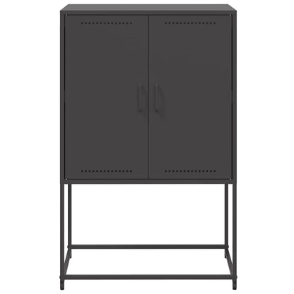 Credenza Nera 68,5x38,5x107 cm in Acciaio | homemem39