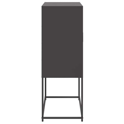Credenza Nera 68,5x38,5x107 cm in Acciaio | homemem39