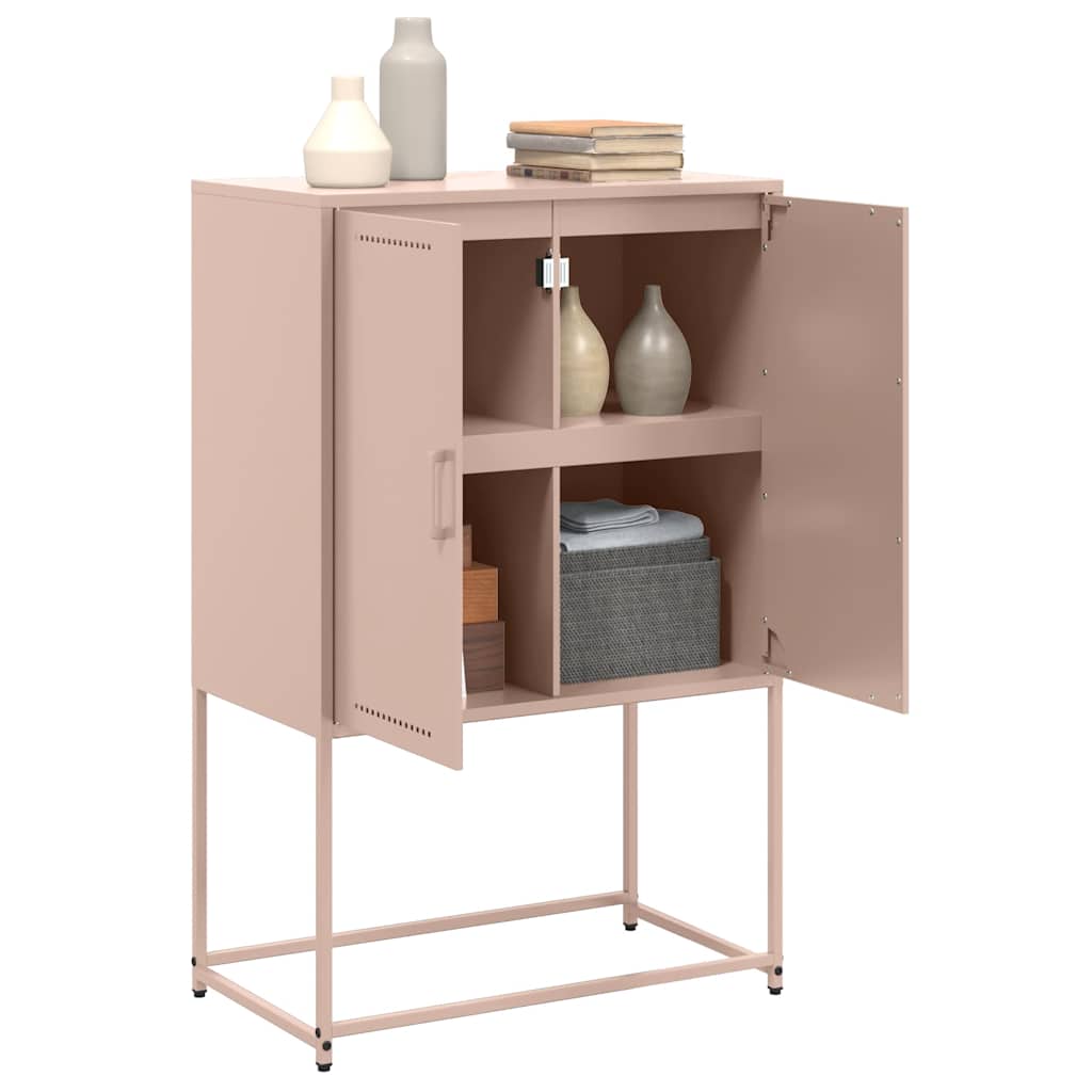 Credenza Rosa 68,5x38,5x107 cm in Acciaio | homemem39
