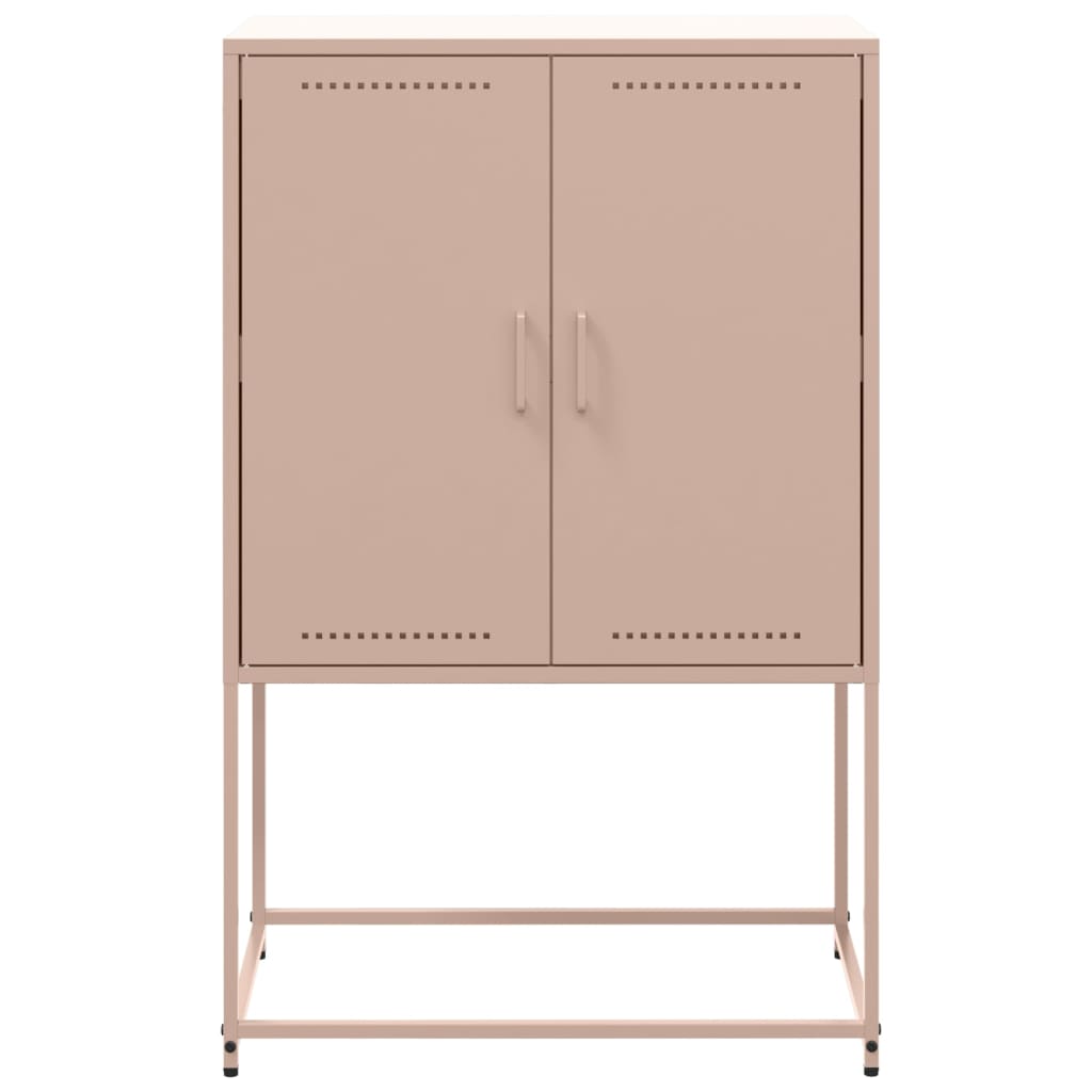 Credenza Rosa 68,5x38,5x107 cm in Acciaio - homemem39