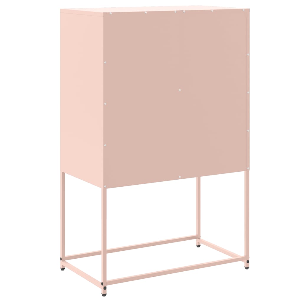 Credenza Rosa 68,5x38,5x107 cm in Acciaio | homemem39