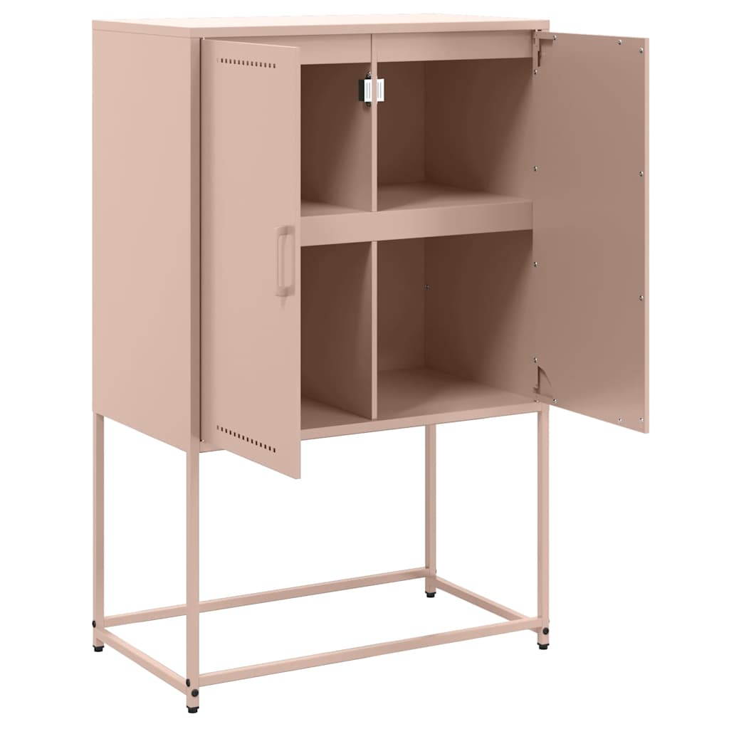 Credenza Rosa 68,5x38,5x107 cm in Acciaio | homemem39
