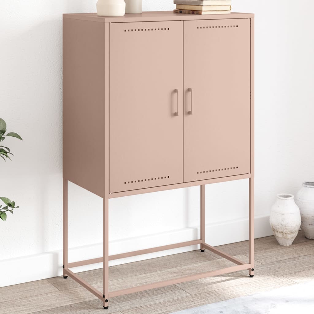 Credenza Rosa 68,5x38,5x107 cm in Acciaio - homemem39