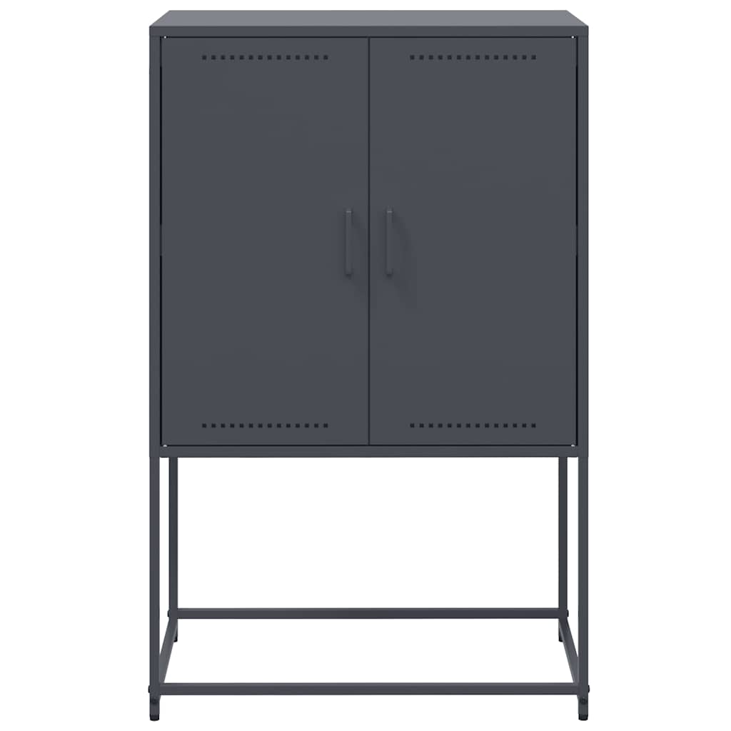 Credenza Antracite 68,5x38,5x107 cm in Acciaio | homemem39