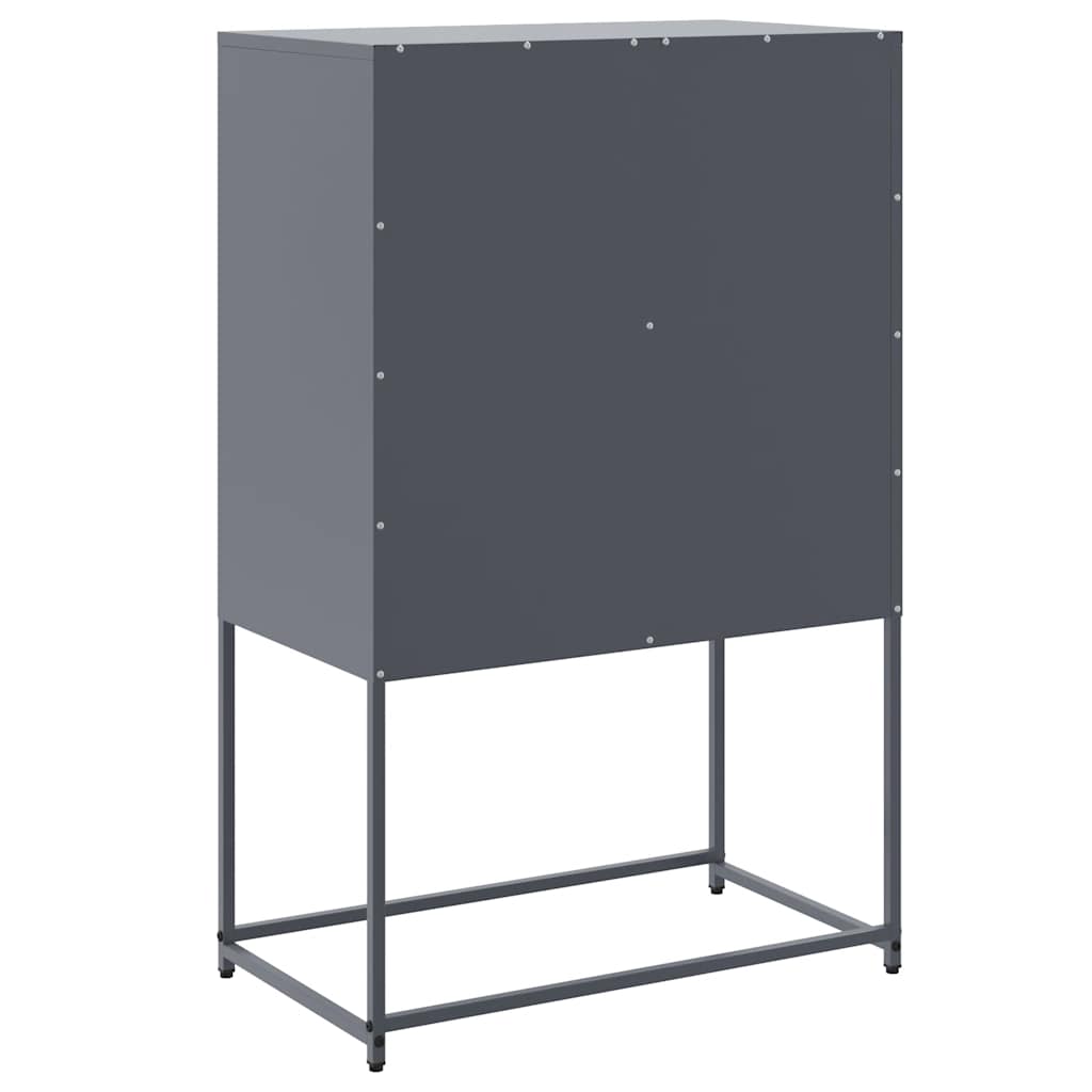 Credenza Antracite 68,5x38,5x107 cm in Acciaio | homemem39