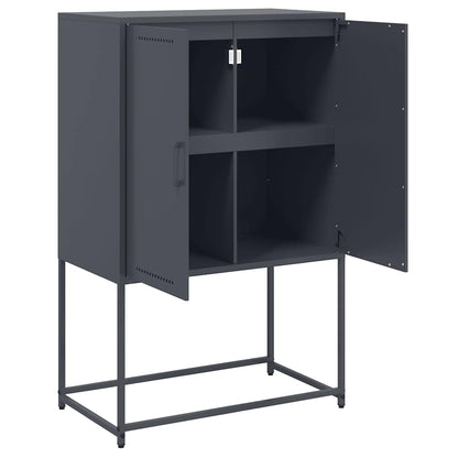 Credenza Antracite 68,5x38,5x107 cm in Acciaio | homemem39