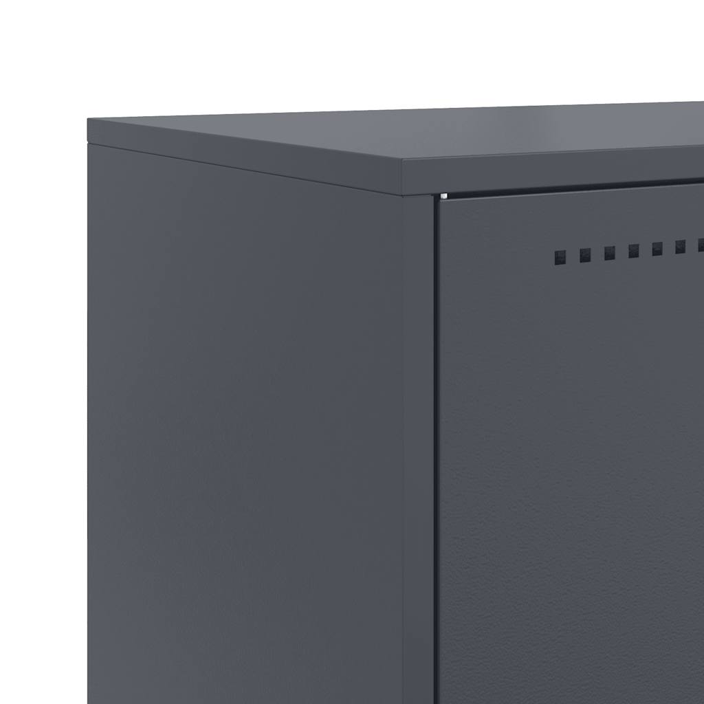 Credenza Antracite 68,5x38,5x107 cm in Acciaio | homemem39