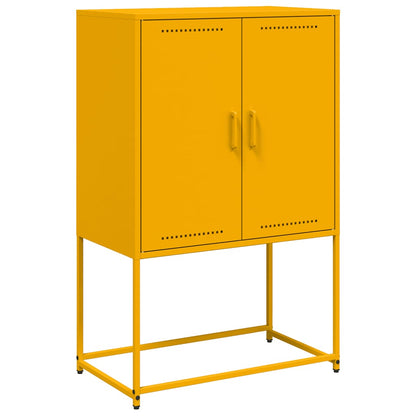 Credenza Giallo Senape 68,5x38,5x107 cm in Acciaio | homemem39