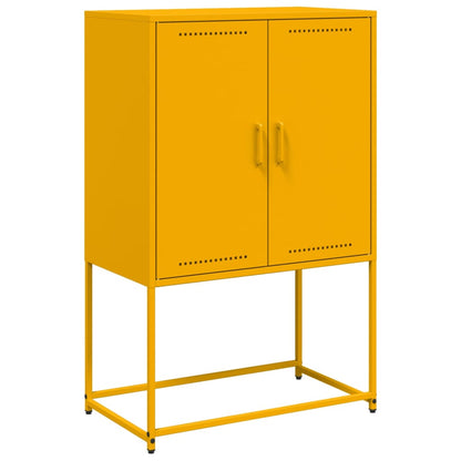 Credenza Giallo Senape 68,5x38,5x107 cm in Acciaio - homemem39