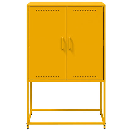 Credenza Giallo Senape 68,5x38,5x107 cm in Acciaio | homemem39