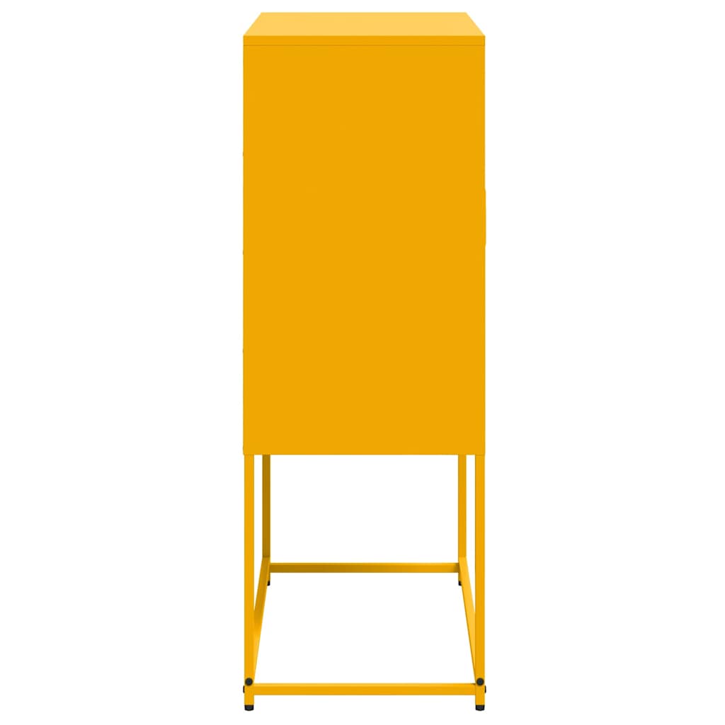 Credenza Giallo Senape 68,5x38,5x107 cm in Acciaio | homemem39