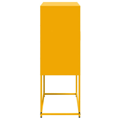 Credenza Giallo Senape 68,5x38,5x107 cm in Acciaio | homemem39