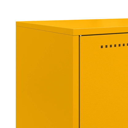 Credenza Giallo Senape 68,5x38,5x107 cm in Acciaio | homemem39