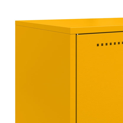 Credenza Giallo Senape 68,5x38,5x107 cm in Acciaio - homemem39