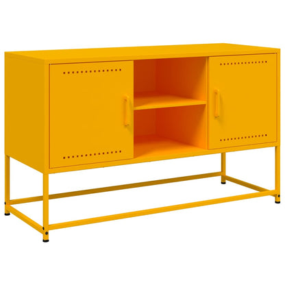 Mobile TV Giallo Senape 100,5x39x60,5 cm in Acciaio - homemem39