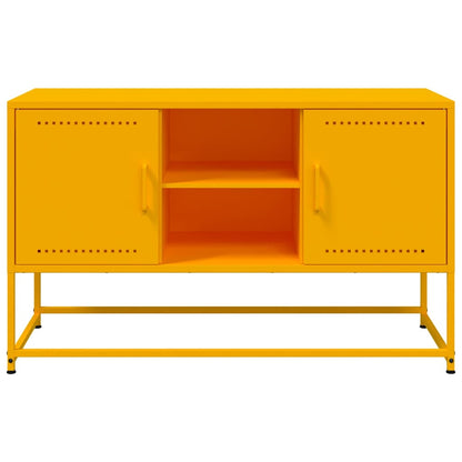 Mobile TV Giallo Senape 100,5x39x60,5 cm in Acciaio - homemem39
